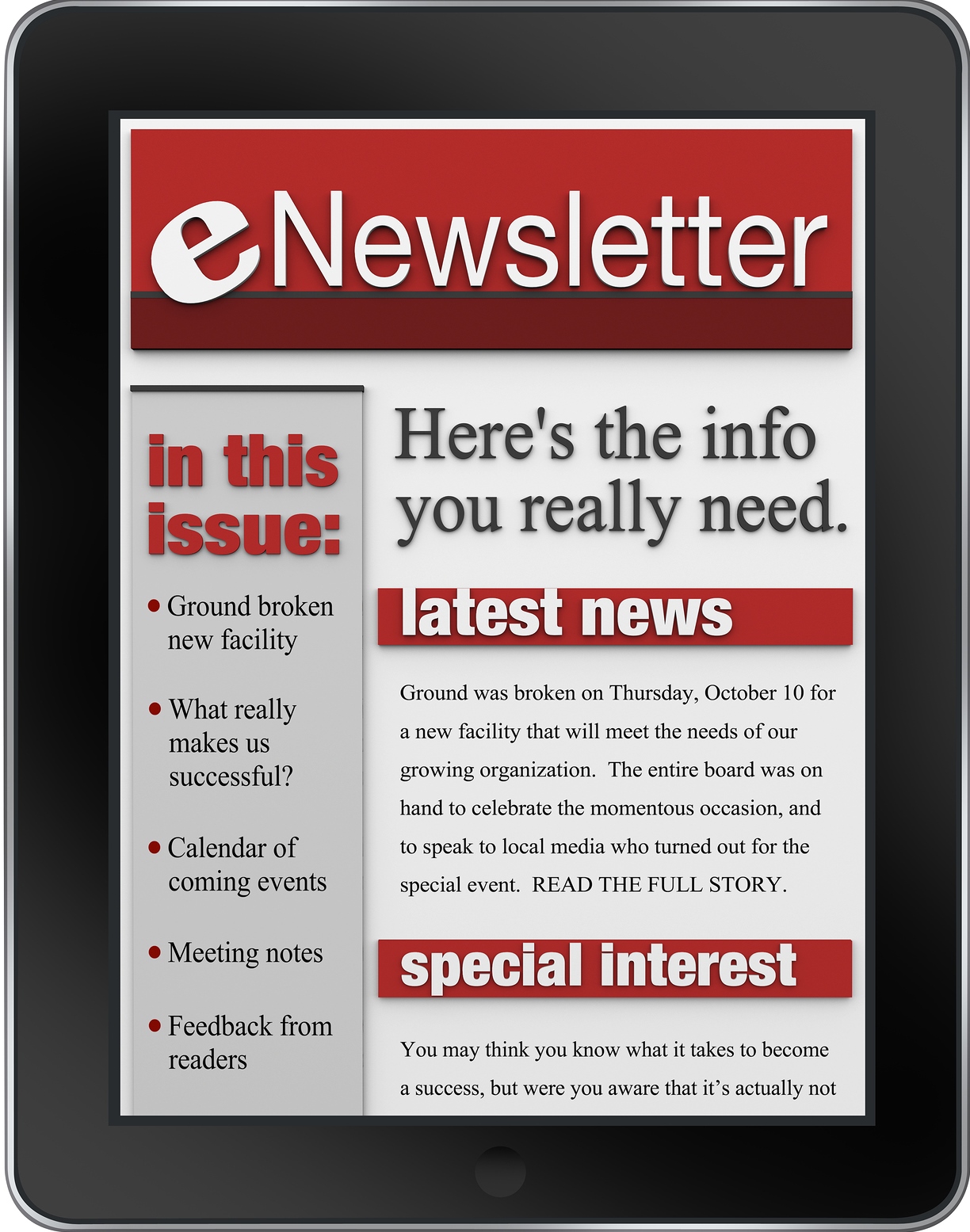 Email Newsletter 2014 May